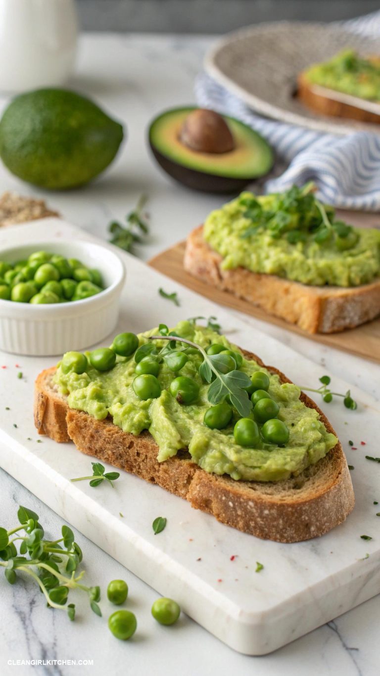 healthy peas recipes Pea and Avocado Toast