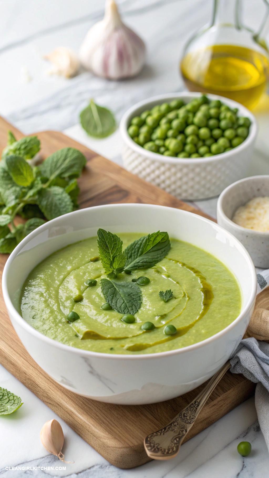 healthy peas recipes Pea and Mint Soup