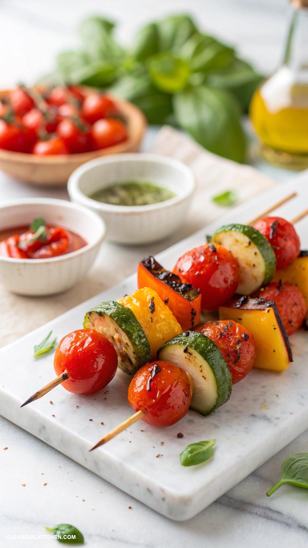 healthy tomato recipes Grilled Tomato and Vegetable Skewers