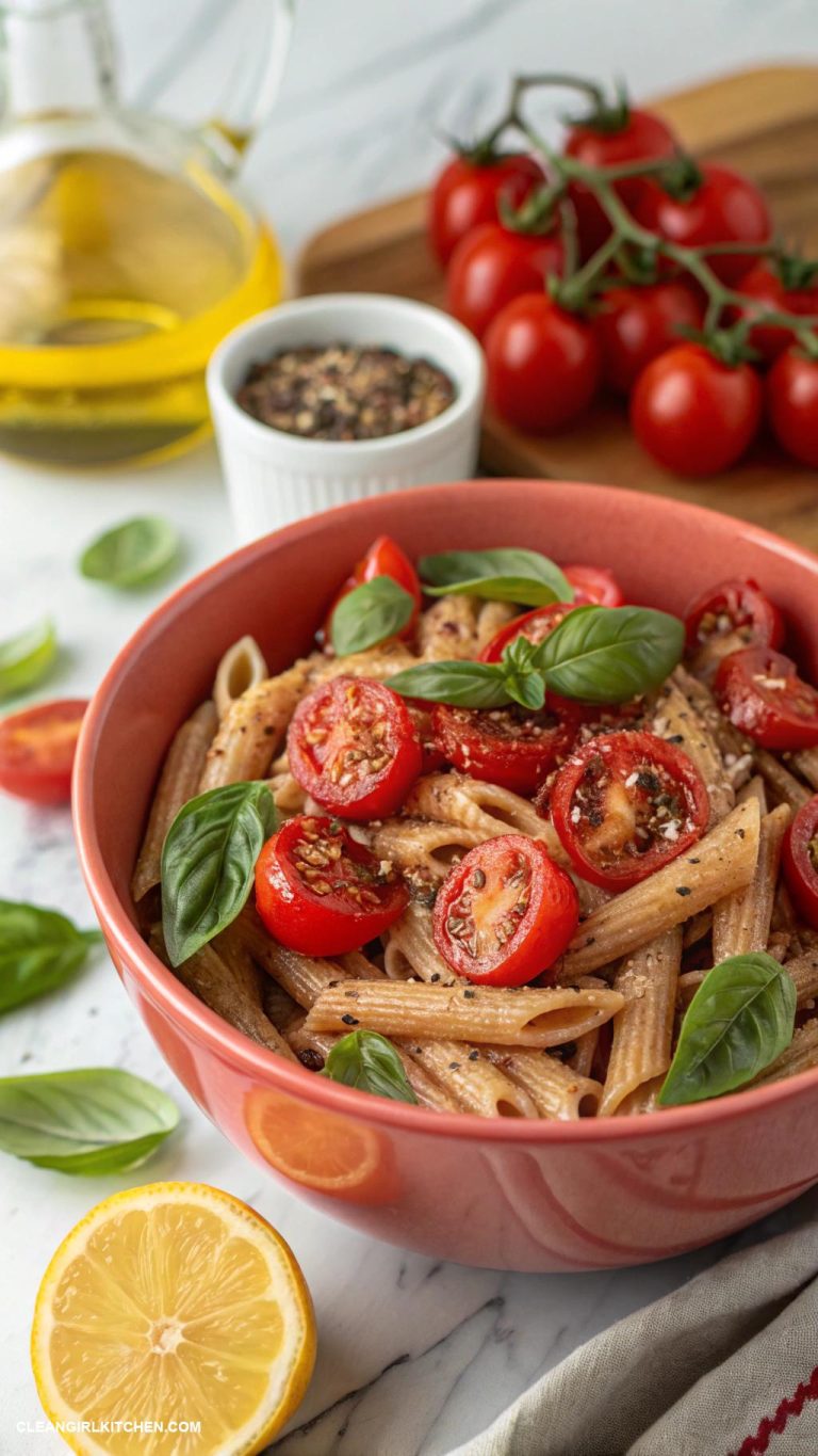 healthy tomato recipes Tomato Basil Whole Wheat Pasta