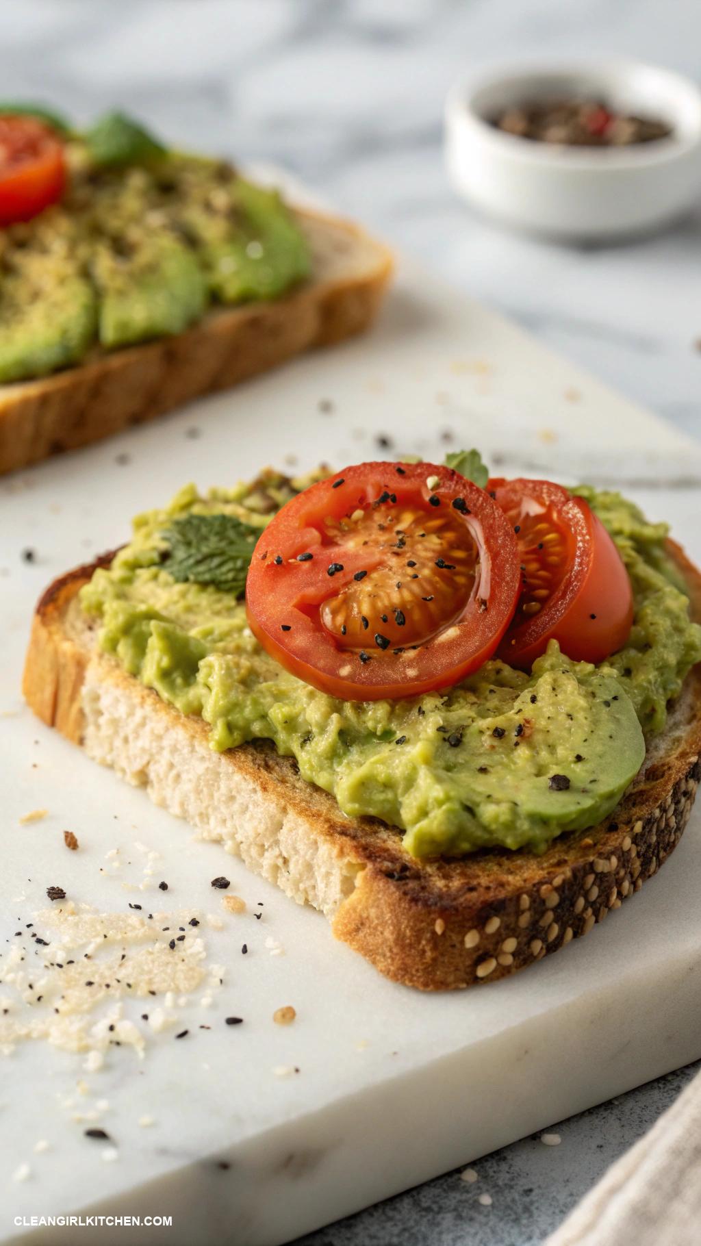healthy tomato recipes Tomato and Avocado Toast