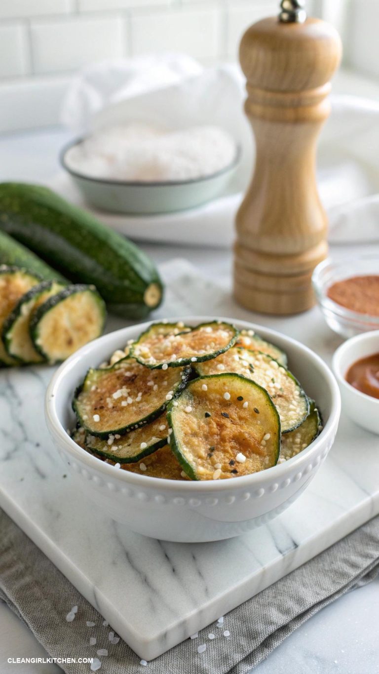 healthy zucchini recipes Zucchini Chips with Sea Salt
