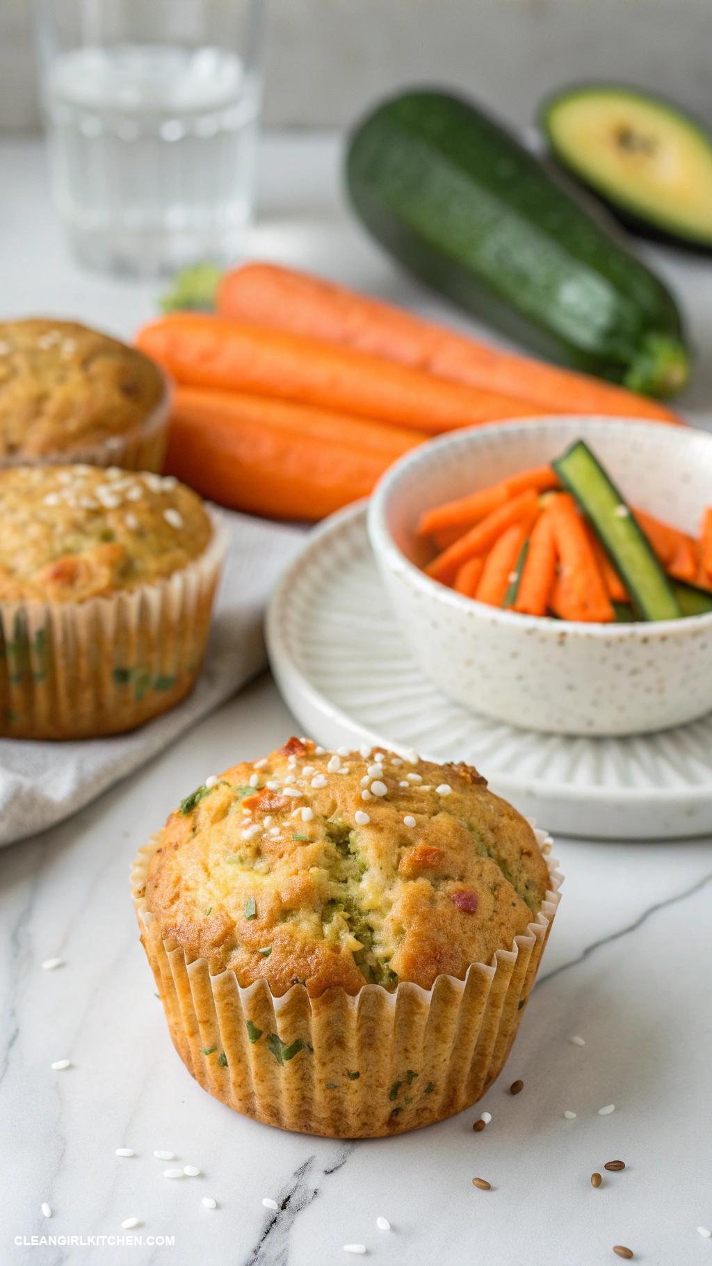 healthy zucchini recipes Zucchini and Carrot Muffins
