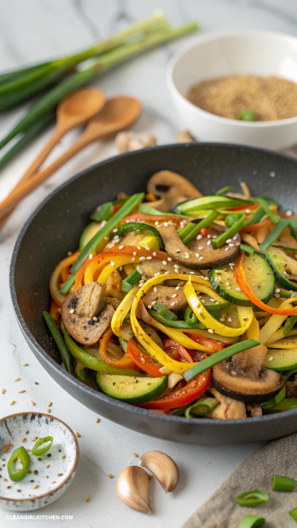 healthy zucchini recipes Zucchini and Mushroom Stir Fry