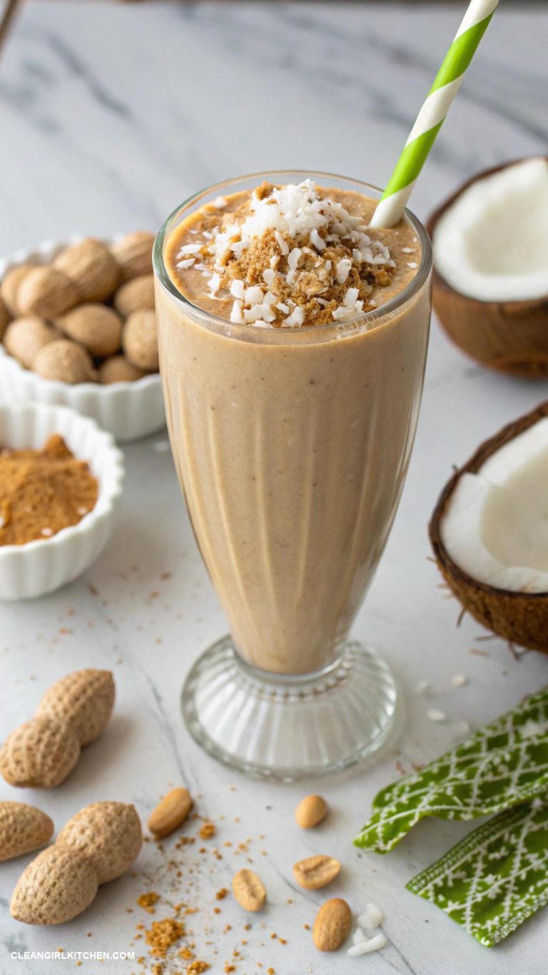 peanut butter smoothie recipes Coconut Peanut Butter Smoothie