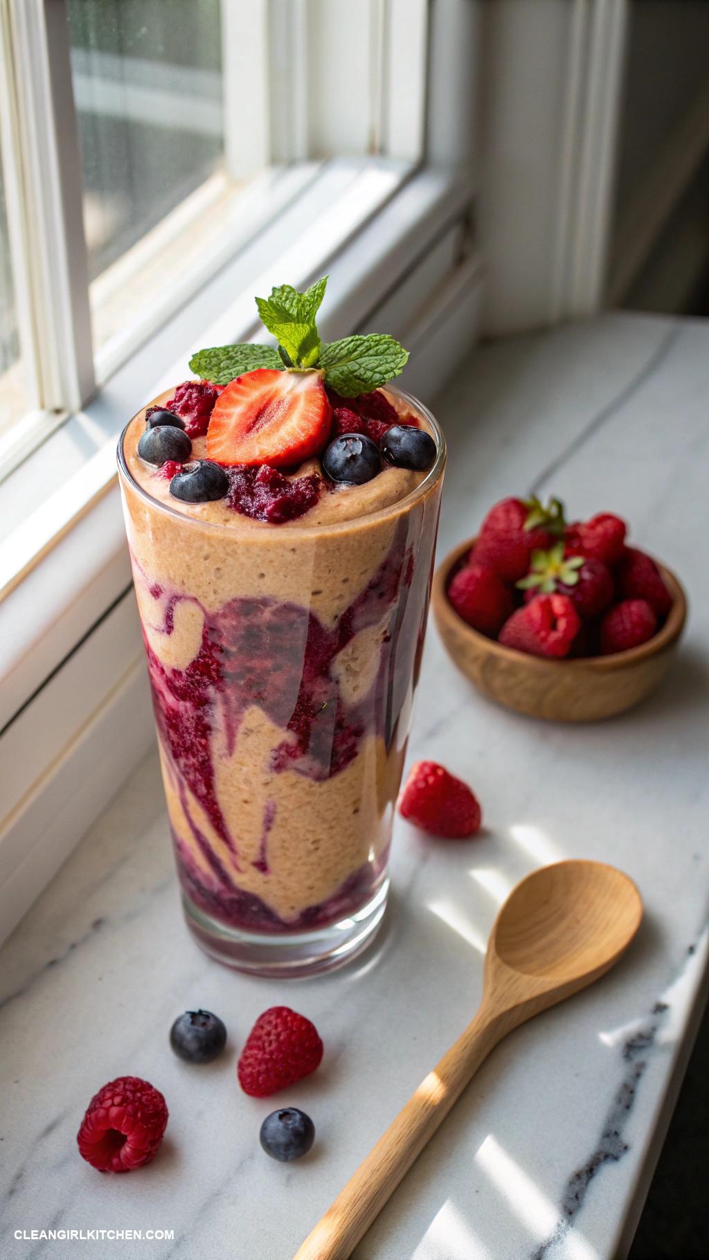 peanut butter smoothie recipes Peanut Butter Berry Blast Smoothie