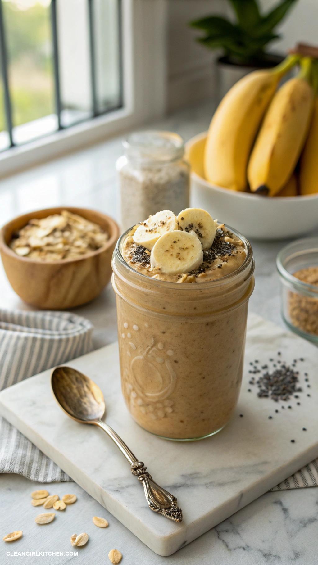 peanut butter smoothie recipes Peanut Butter Oatmeal Breakfast Smoothie
