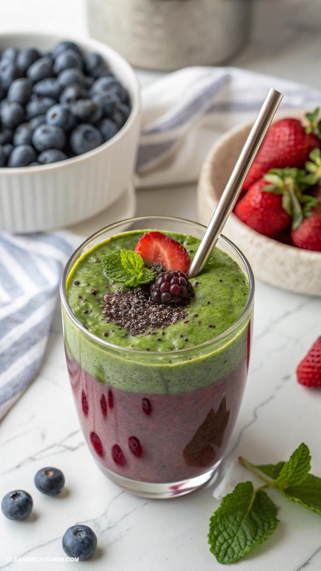 spinach smoothie recipes Berry Spinach Smoothie
