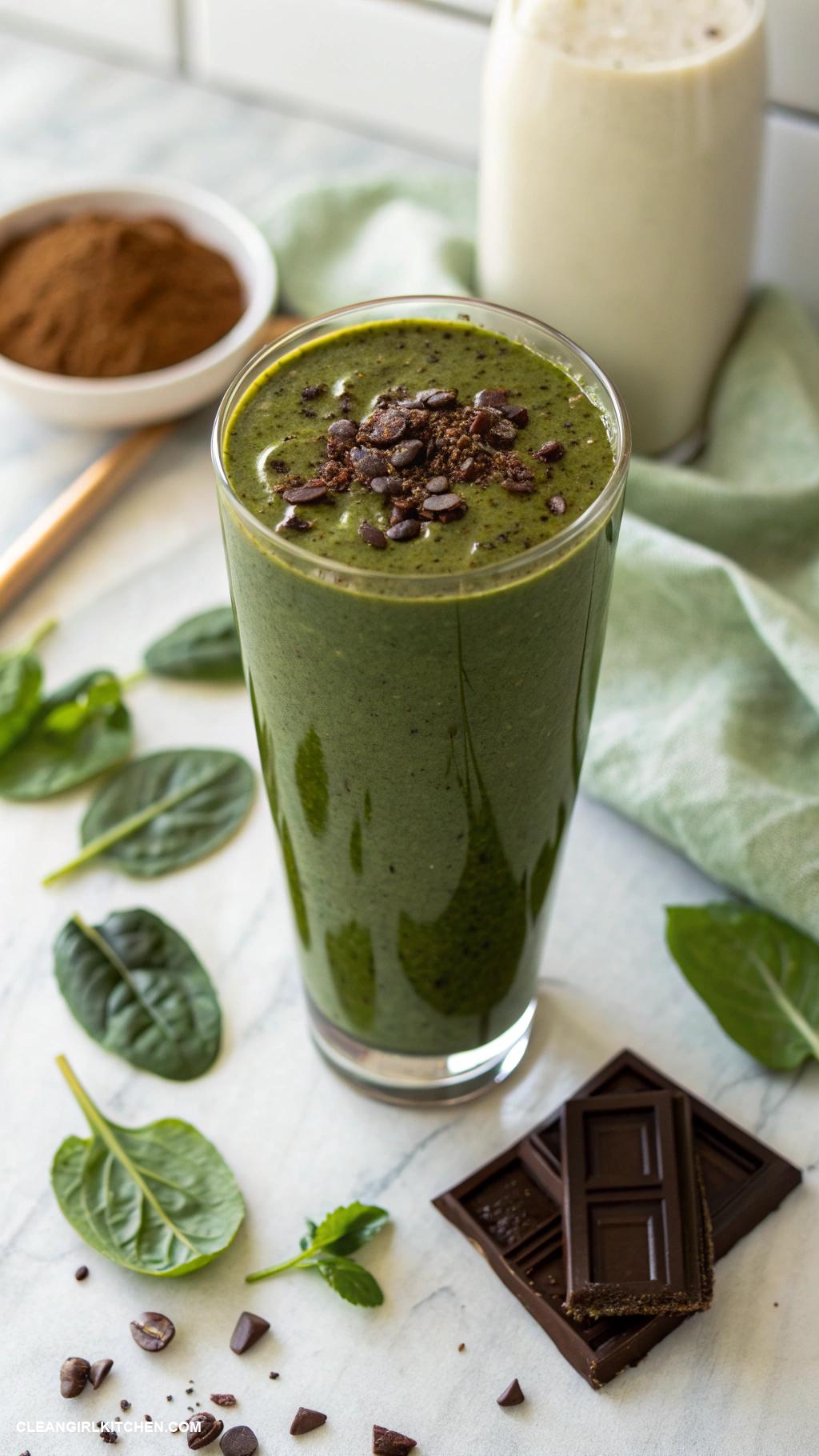 spinach smoothie recipes Chocolate Spinach Smoothie