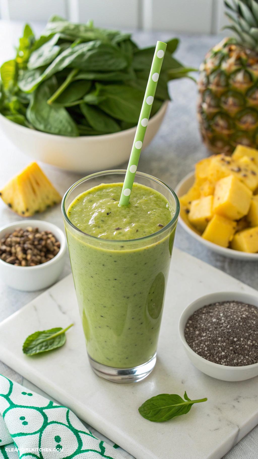 spinach smoothie recipes Pineapple Spinach Smoothie