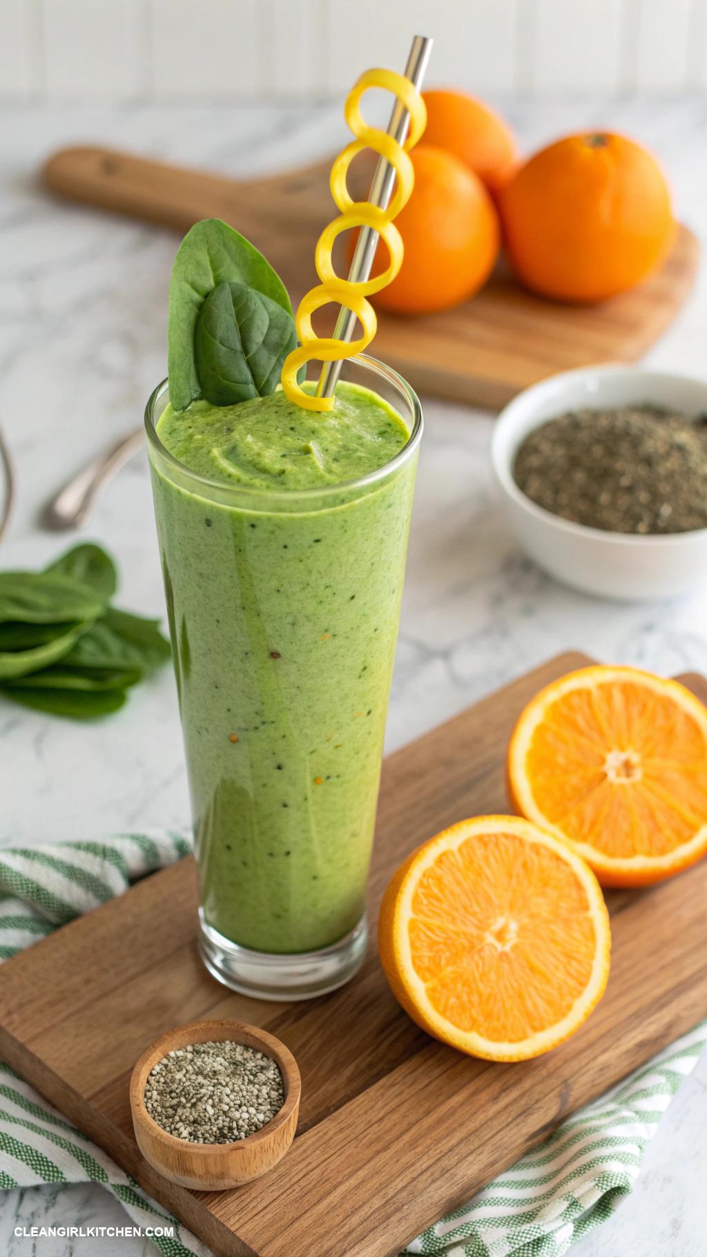 spinach smoothie recipes Spinach Citrus Detox Smoothie