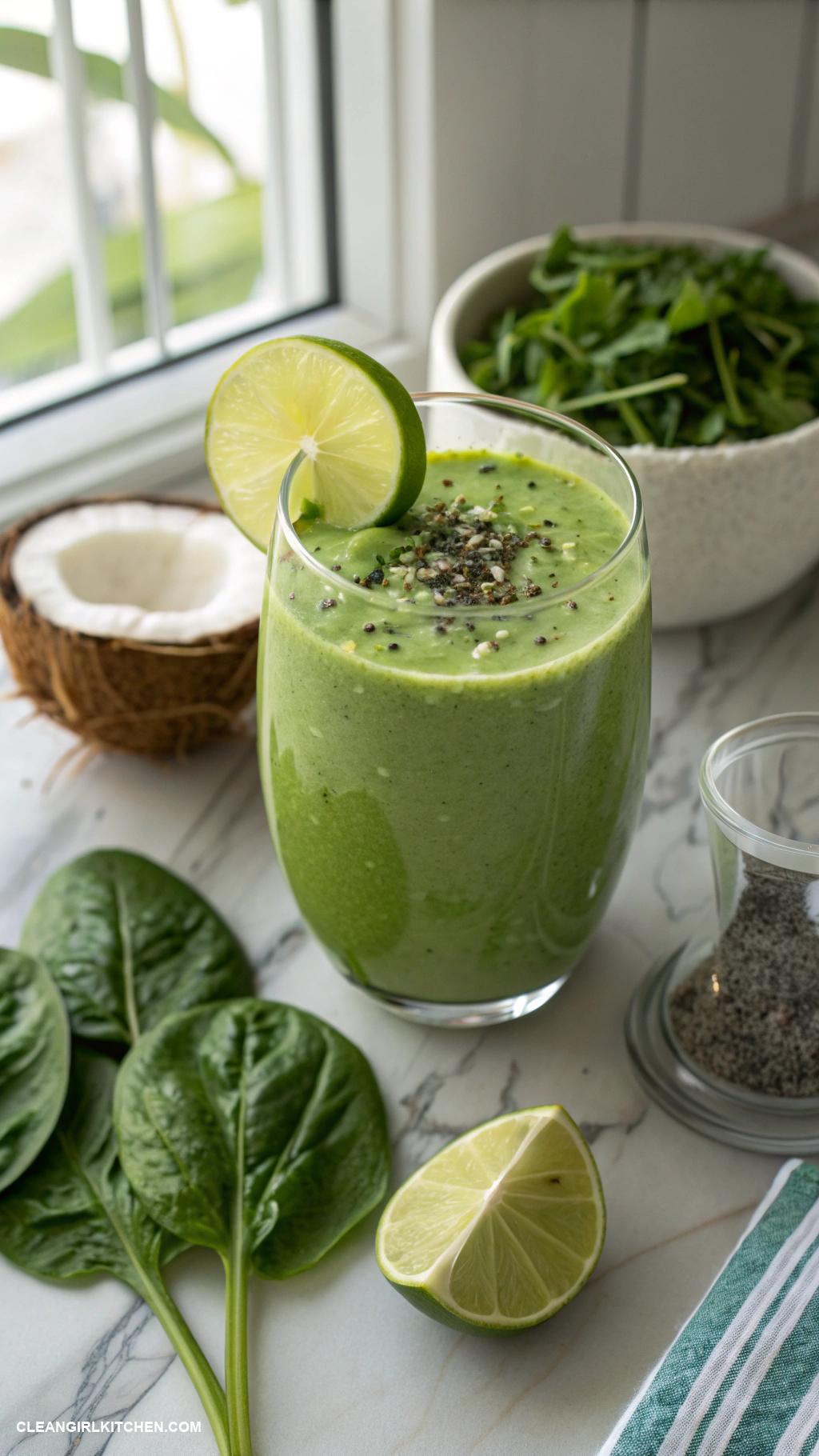 spinach smoothie recipes Spinach and Coconut Water Smoothie
