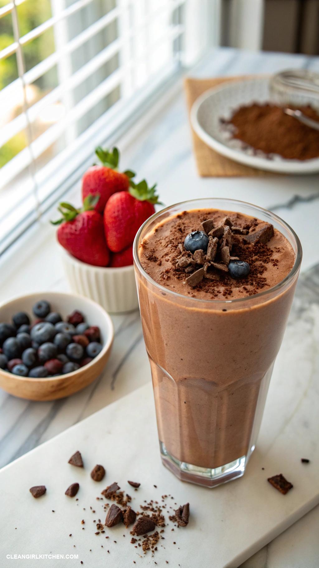 breakfast smoothies Chocolate Protein Smoothie