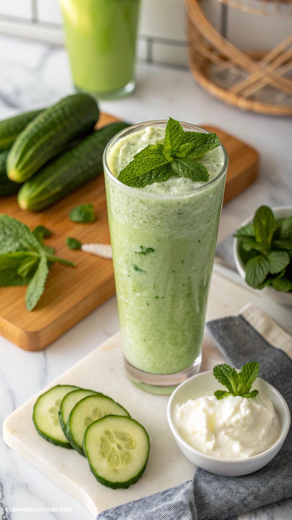 breakfast smoothies Cucumber Mint Smoothie