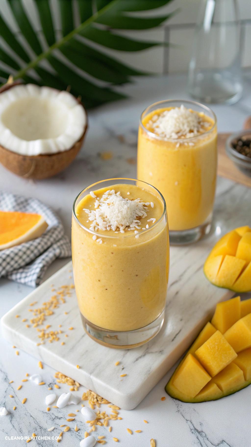 breakfast smoothies Mango Coconut Smoothie
