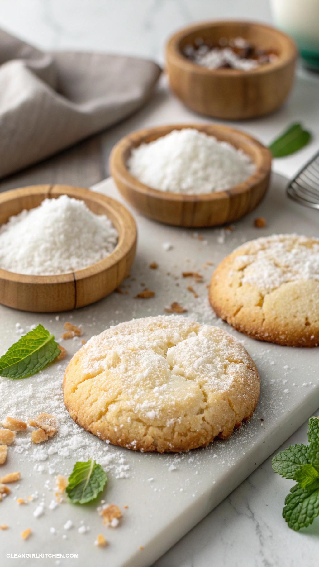 healthy christmas baking Coconut Flour Sugar Cookies