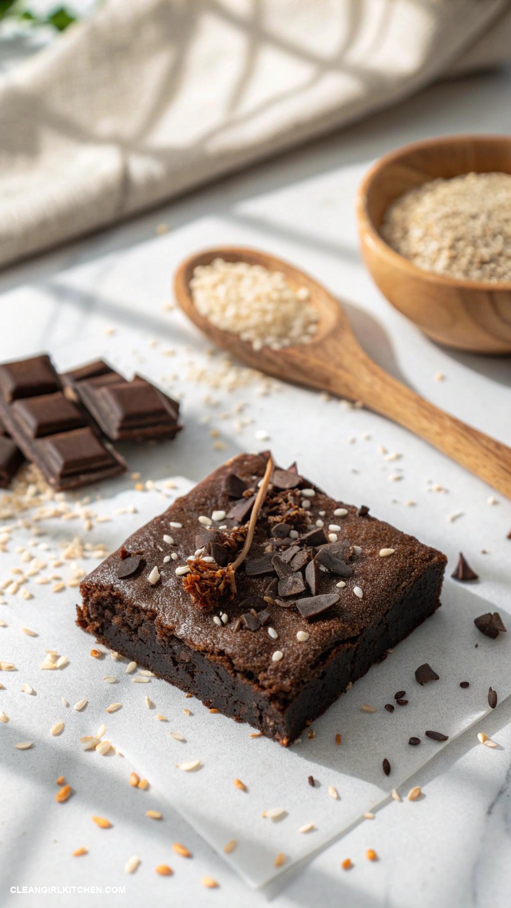healthy christmas baking Quinoa Chocolate Brownies