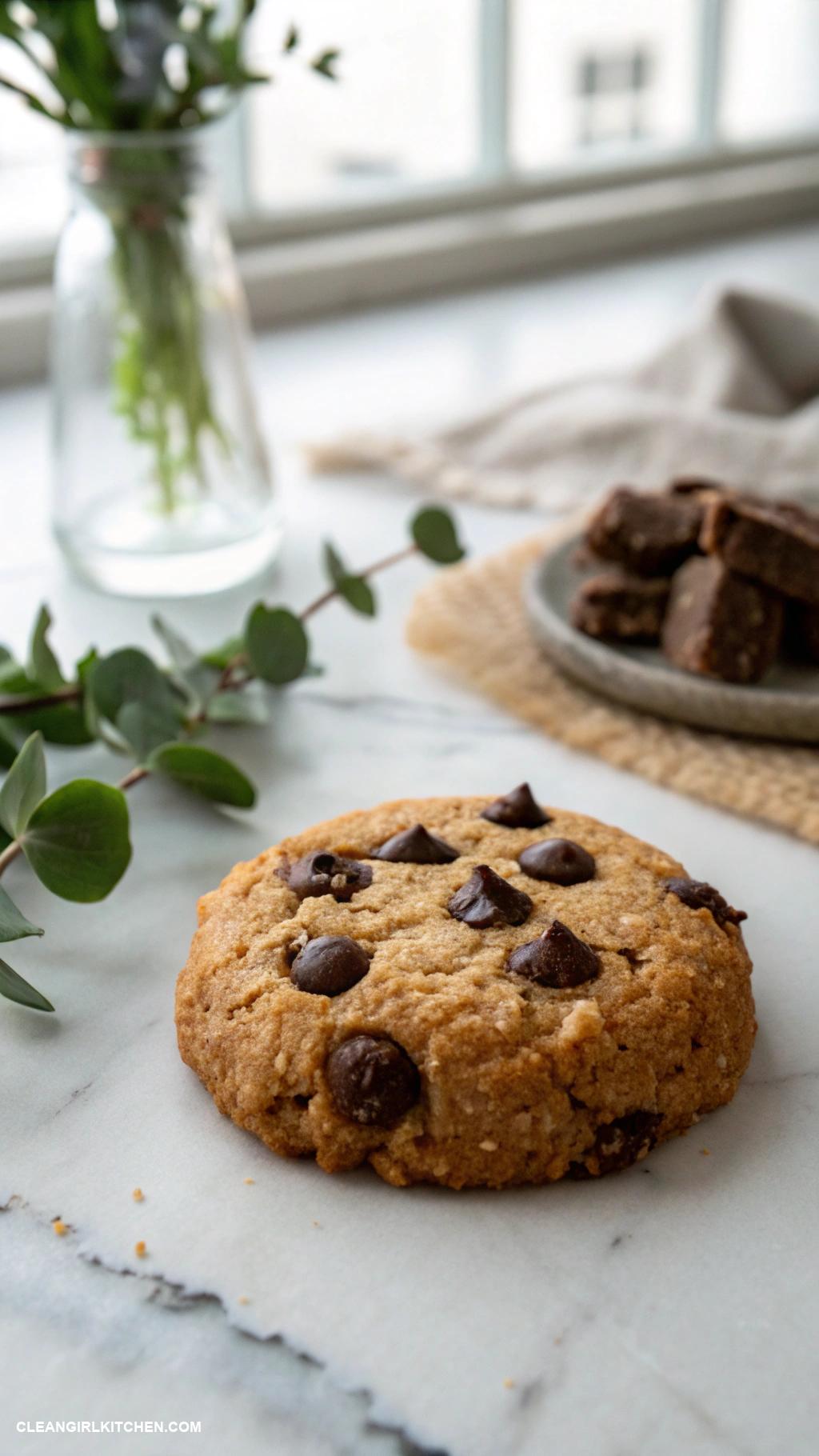 healthy christmas cookies Coconut Flour Chocolate Chip Cookies
