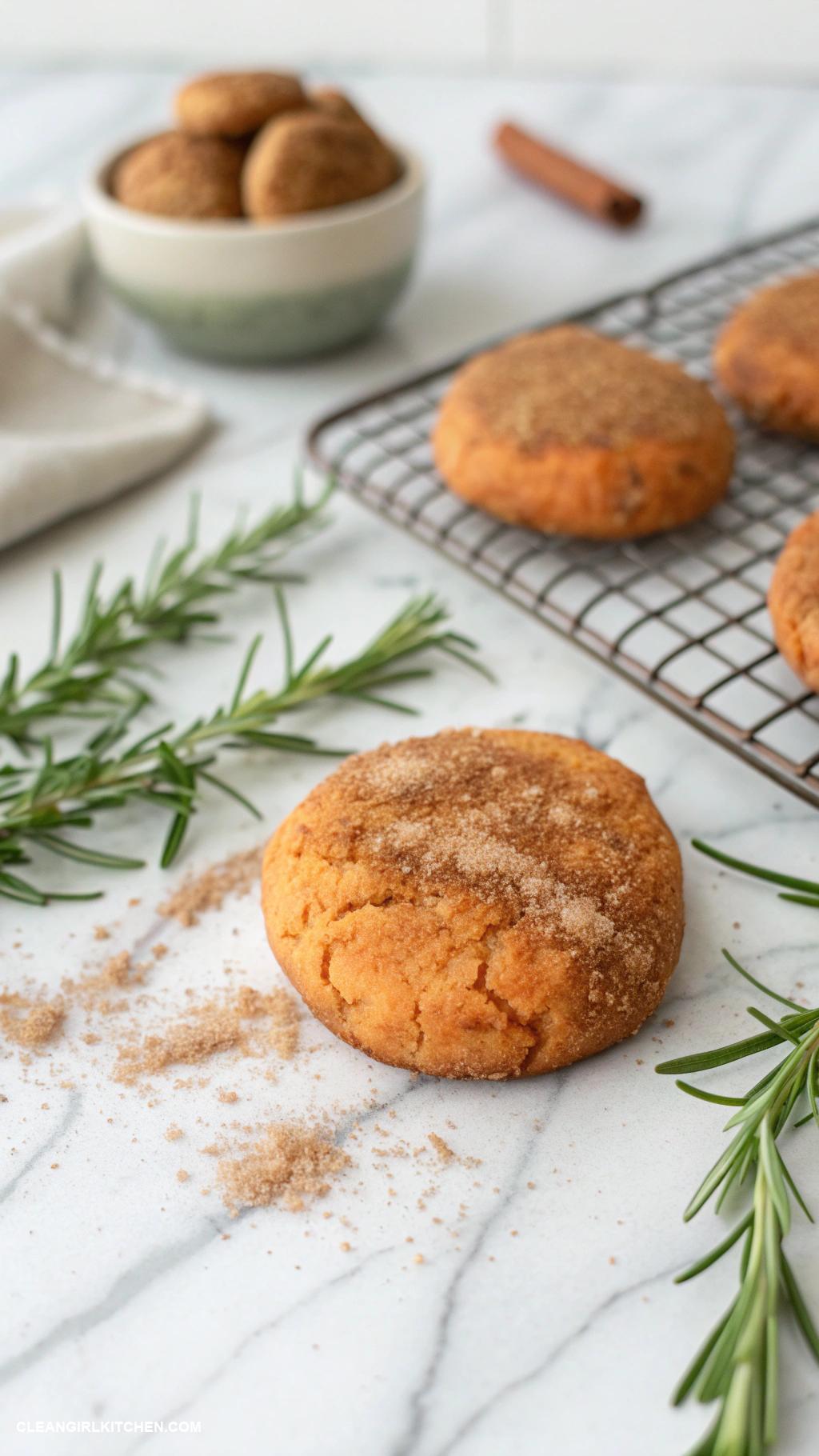 healthy christmas cookies Sweet Potato Snickerdoodles