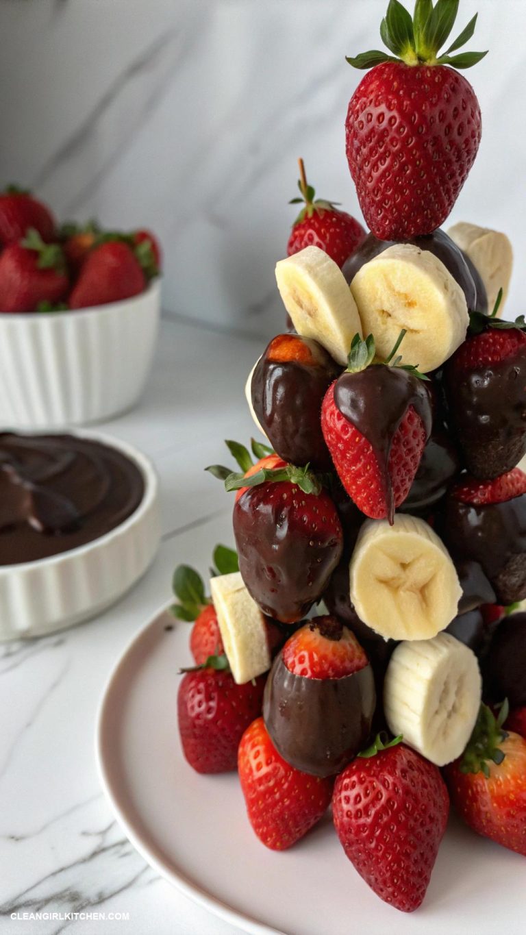 healthy christmas snacks Dark Chocolate Dipped Fruit