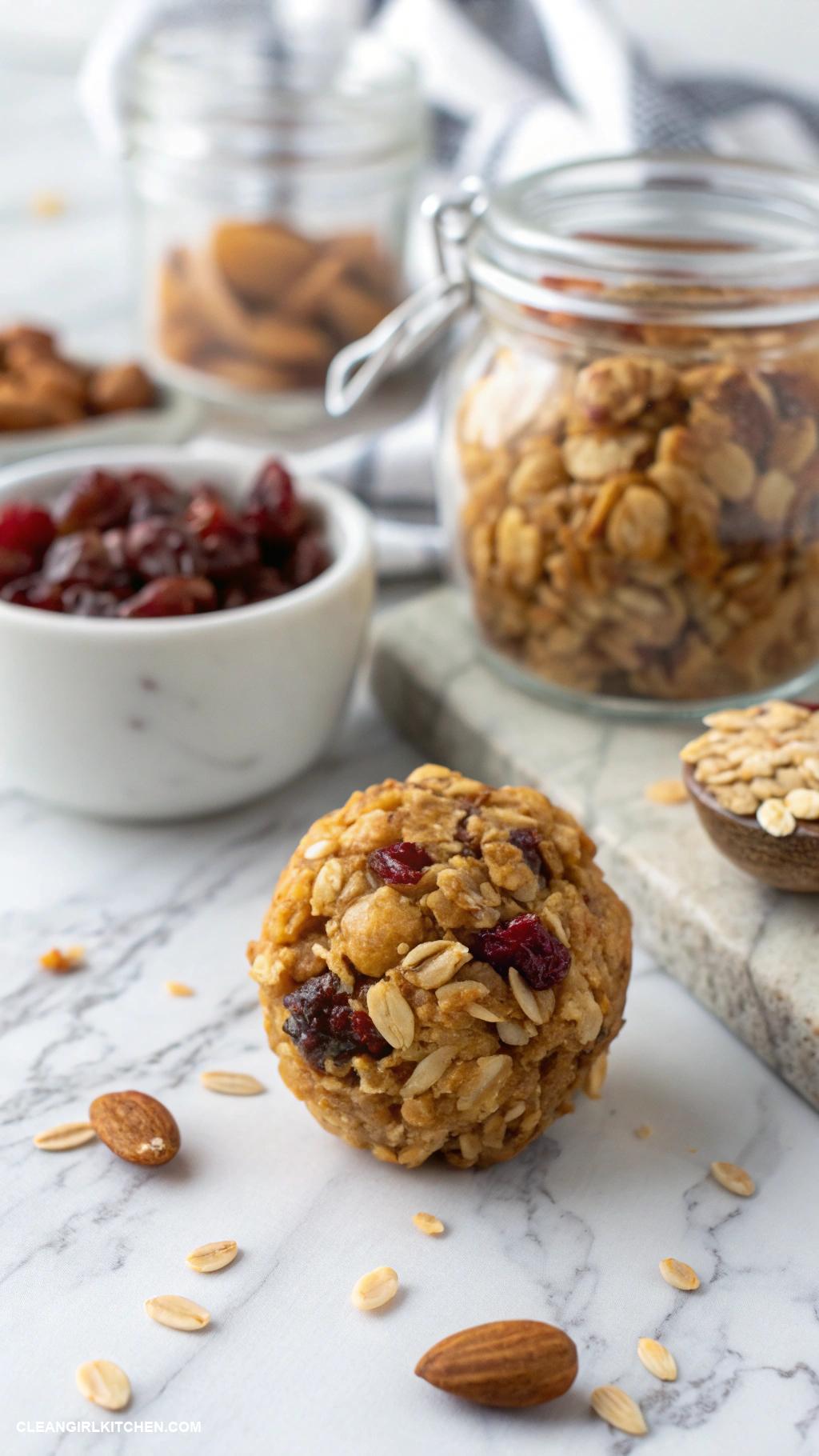 healthy christmas snacks Homemade Granola Bites