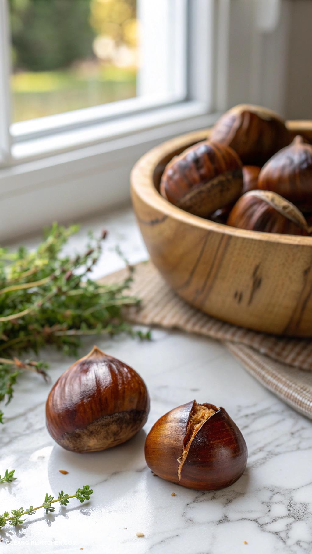 healthy christmas snacks Roasted Chestnuts