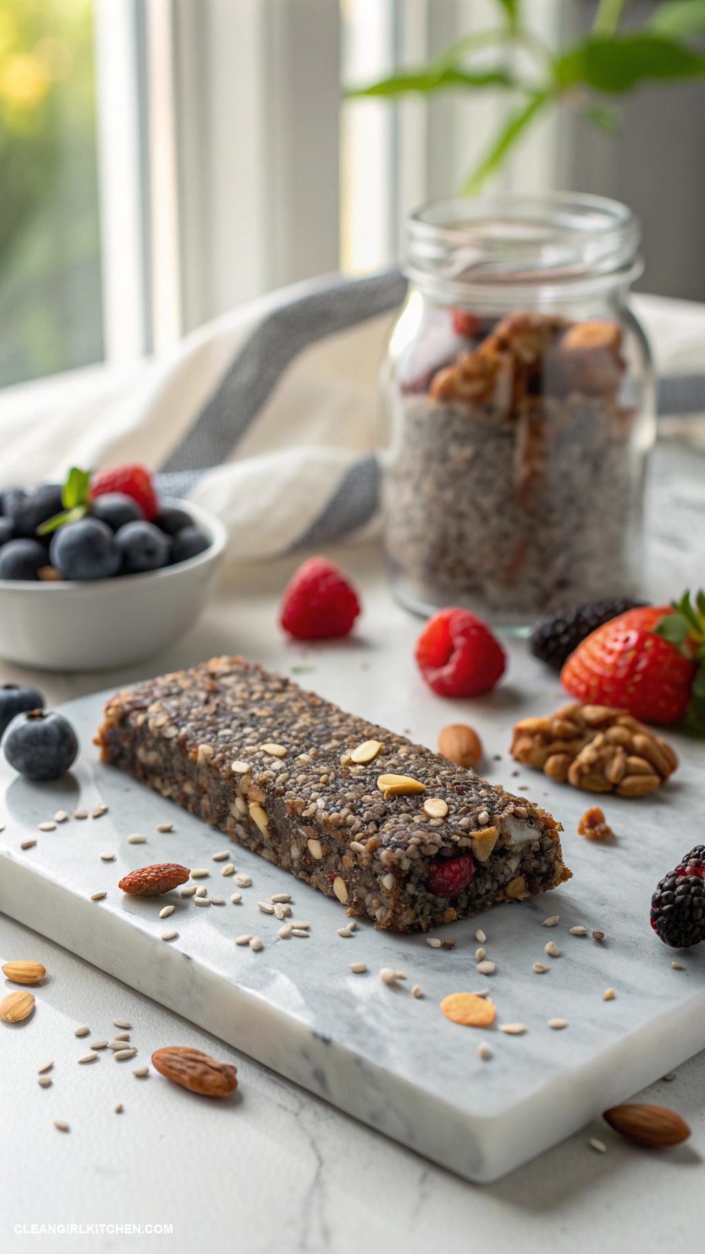 healthy granola bars Health Warrior Chia Bars