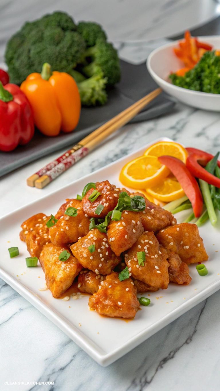 healthy orange chicken