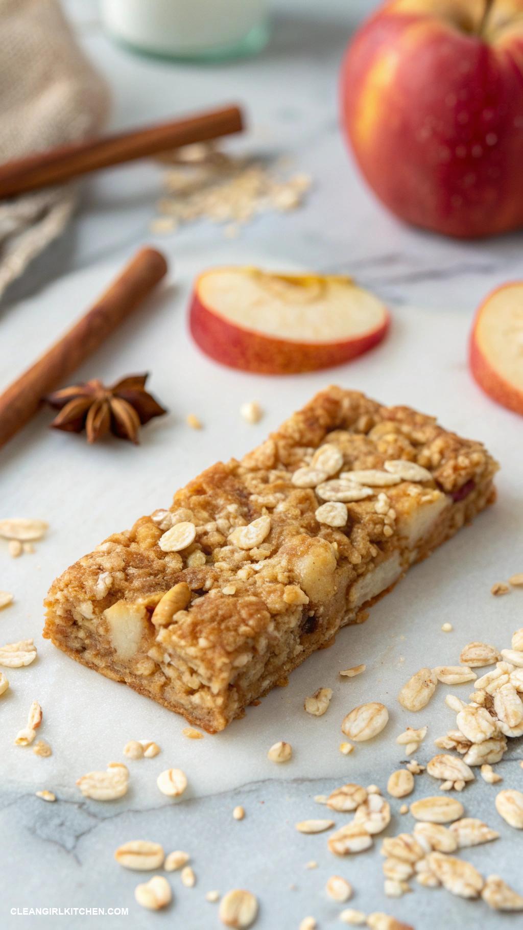 homemade granola bars Apple Cinnamon Granola Bars