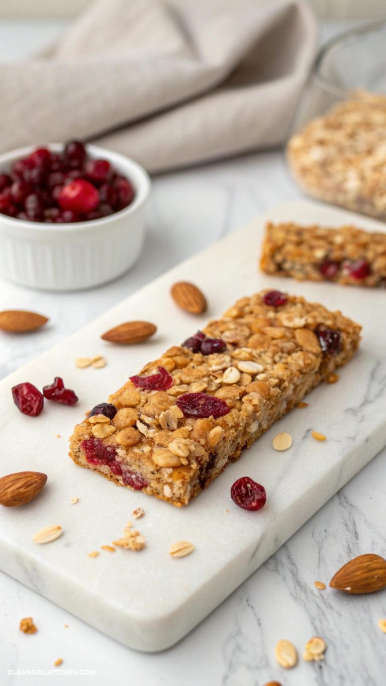 homemade granola bars Cranberry Almond Oatmeal Granola Bars