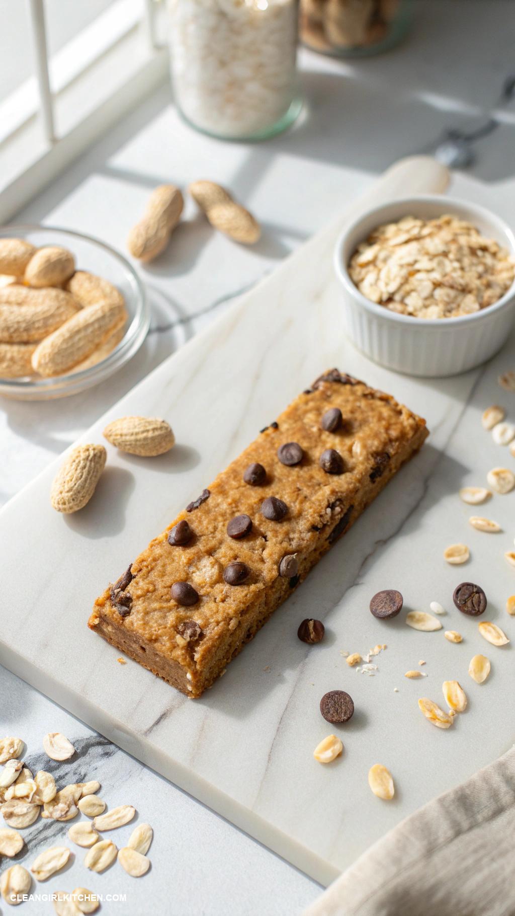 homemade granola bars Peanut Butter Chocolate Chip Granola Bars