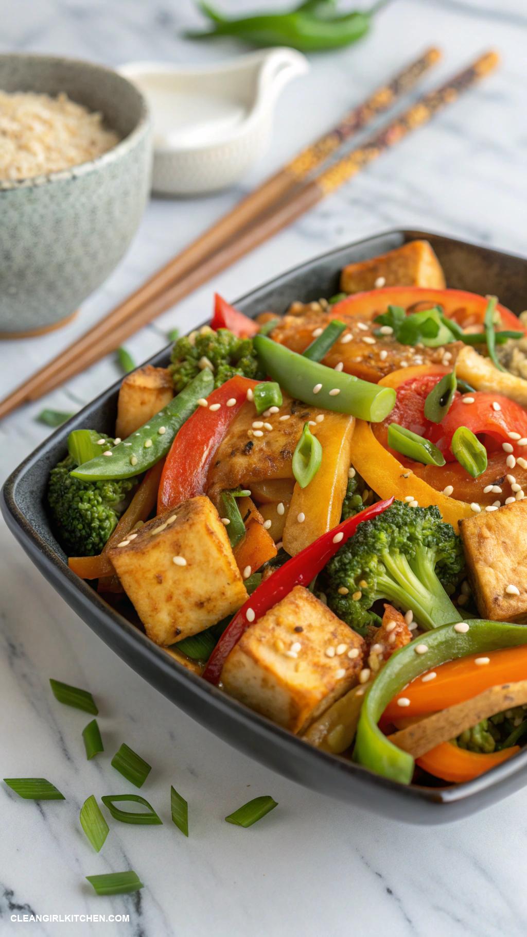 vegan recipes Vegetable Stir Fry with Tofu
