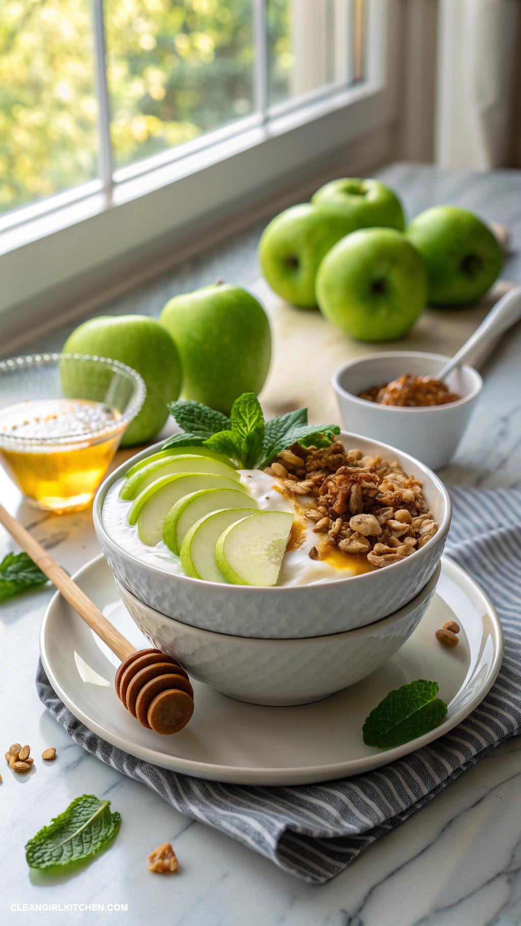 apple yogurt bowl