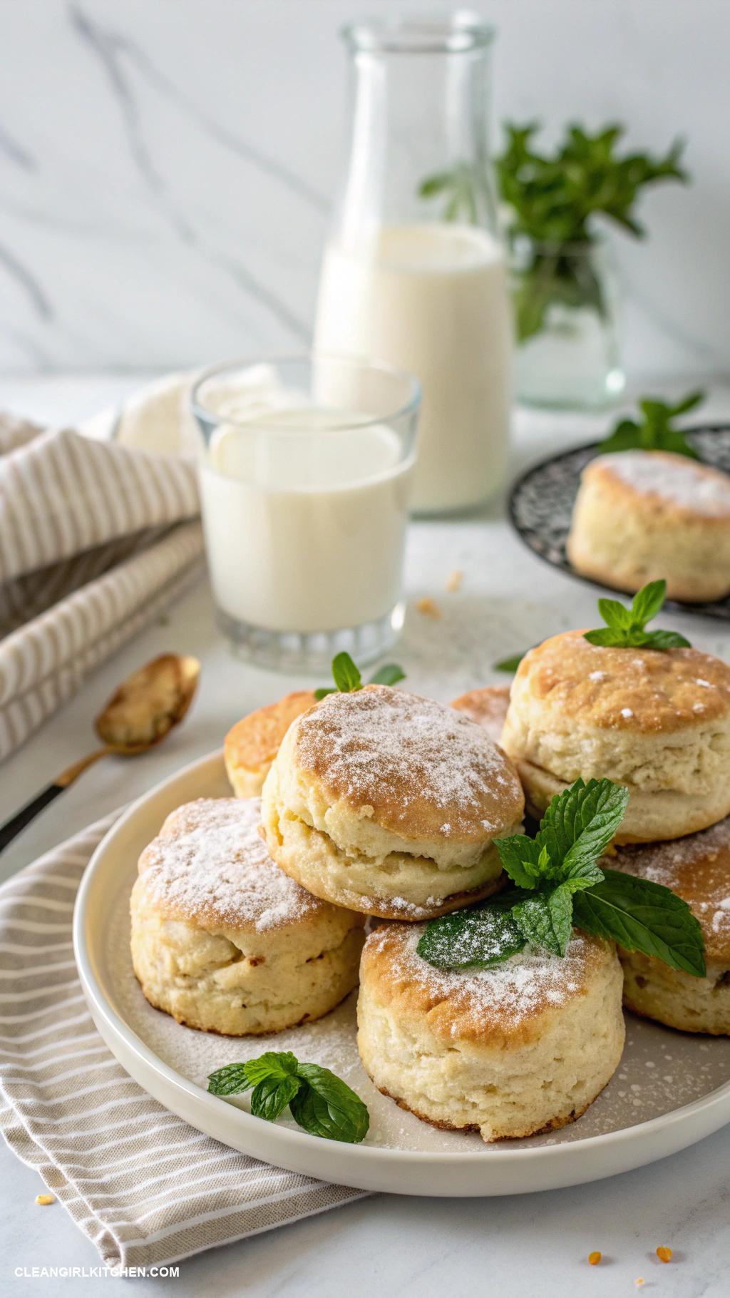 healthy scones Matching tea scones with almond milk
