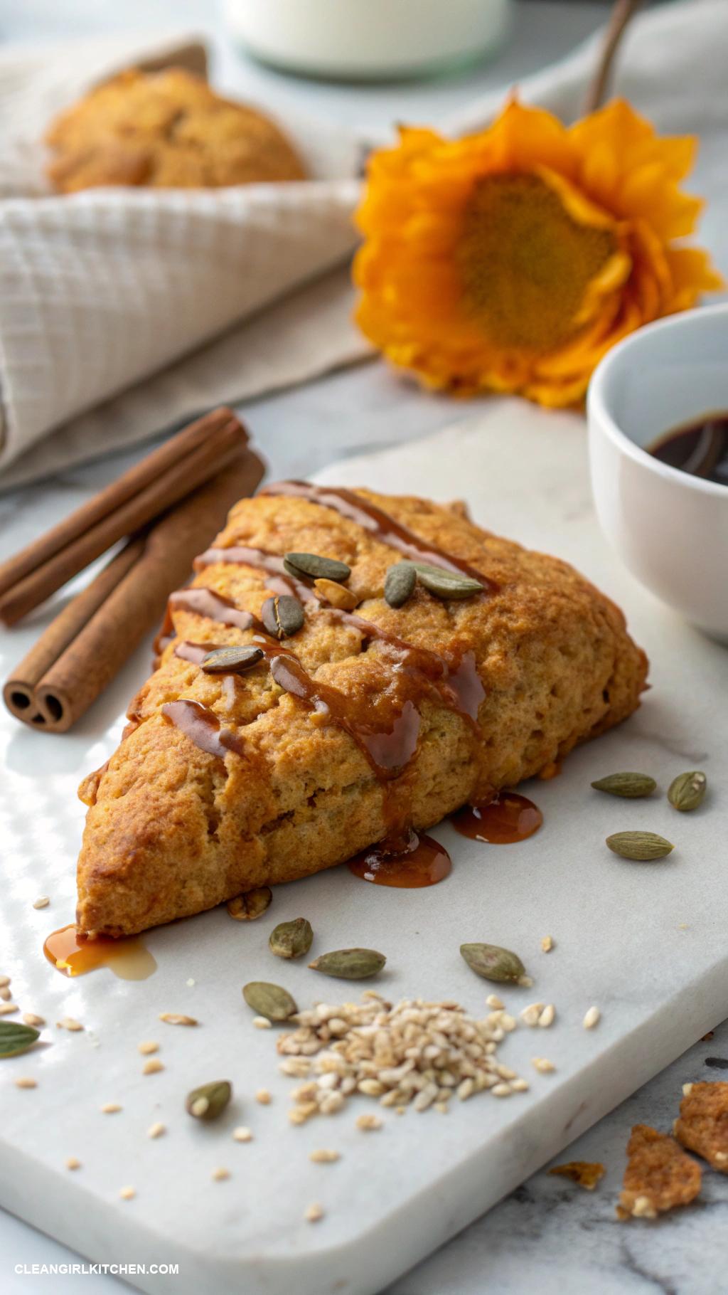 healthy scones Sweet potato scones with maple syrup