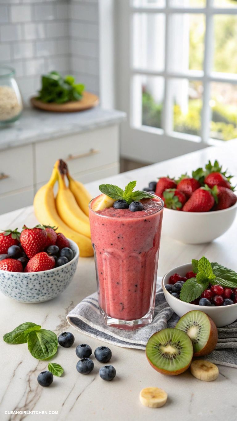 mixed fruit smoothie
