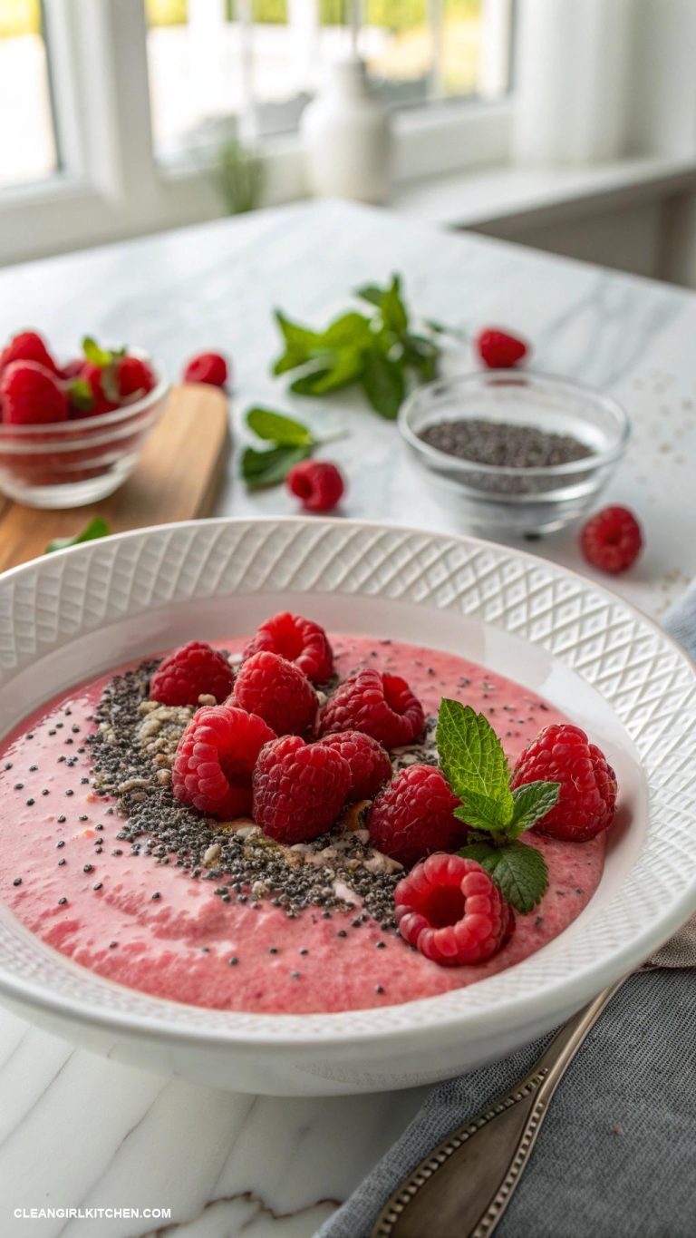 raspberry chia seed pudding