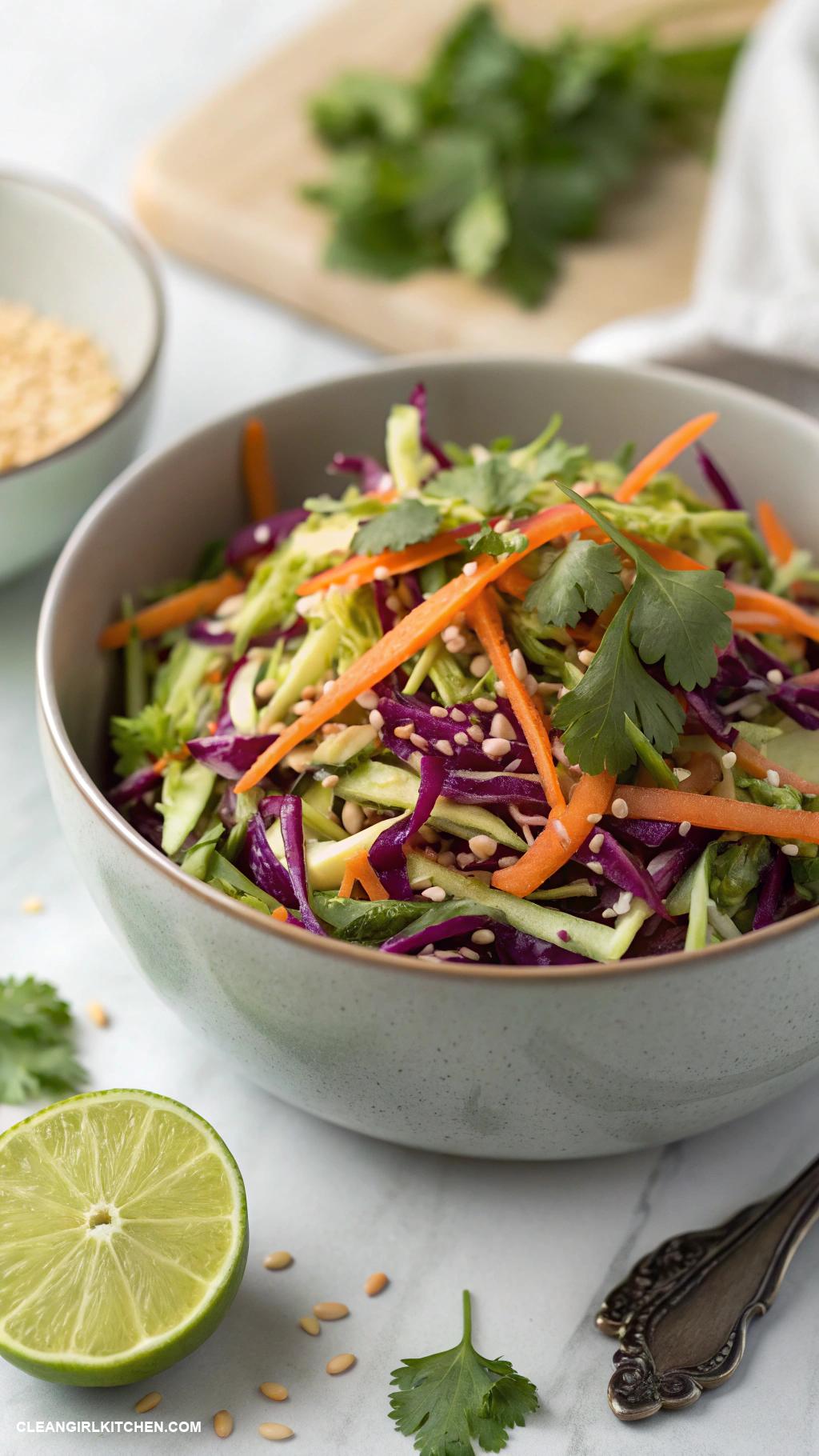 vegan salads Cabbage and Carrot Slaw