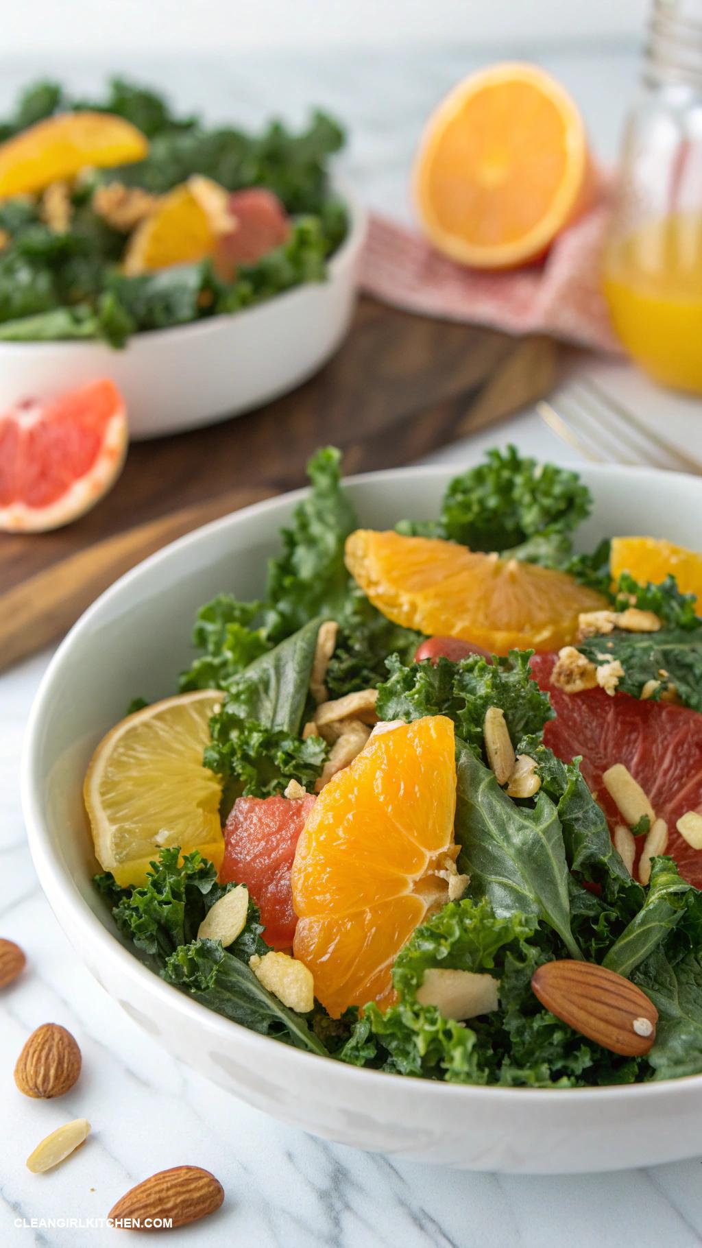 vegan salads Kale and Citrus Salad