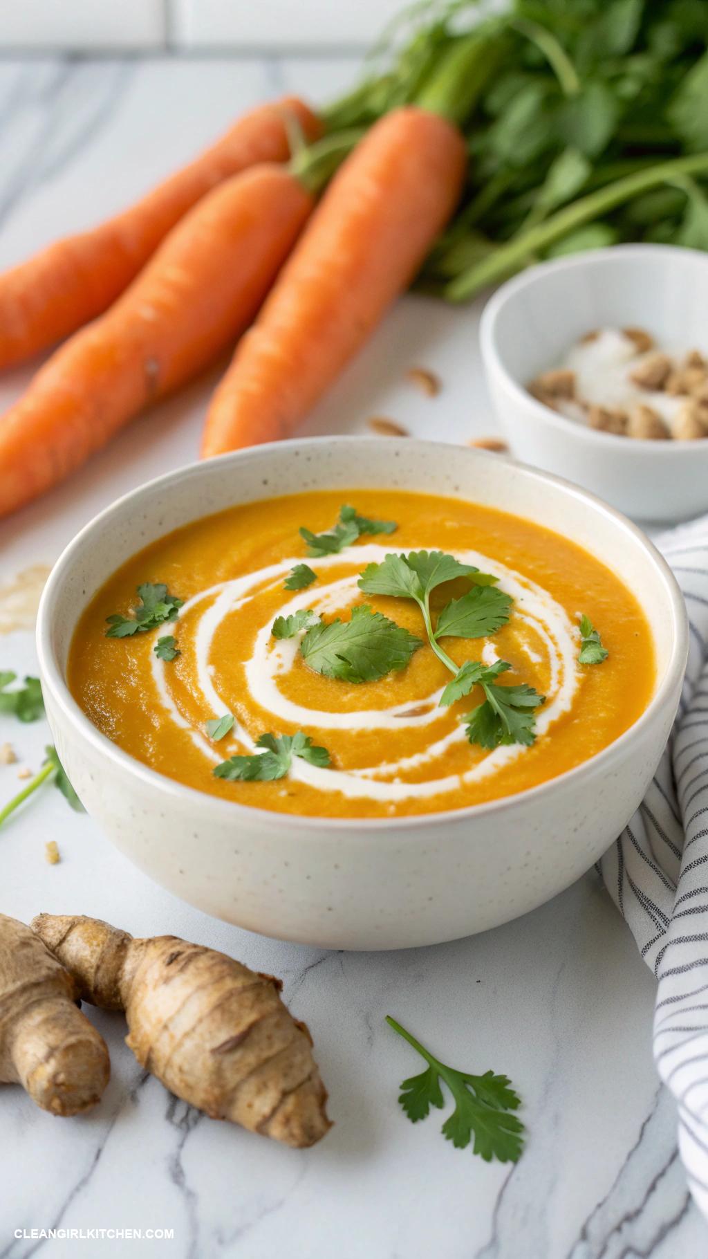 vegan soups Carrot Ginger Soup